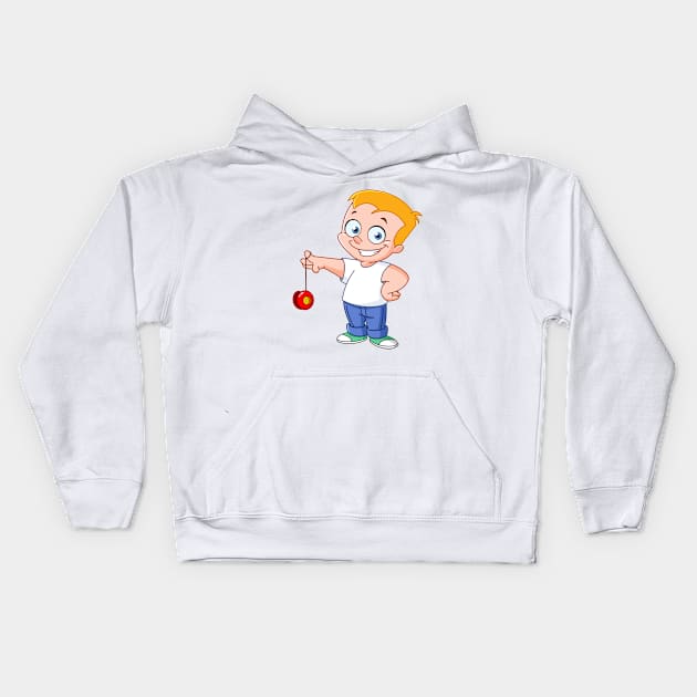 Yo Yo Kid Kids Hoodie by DigiToonsTreasures